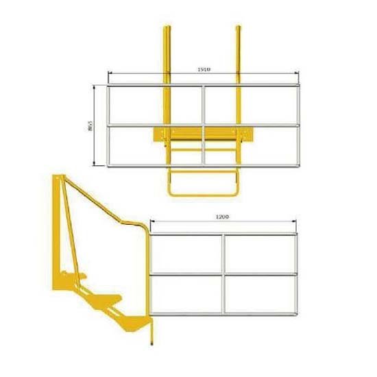 Escalera con baranda