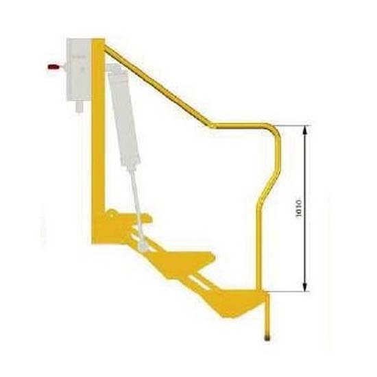 Escalera con cilindro neumático